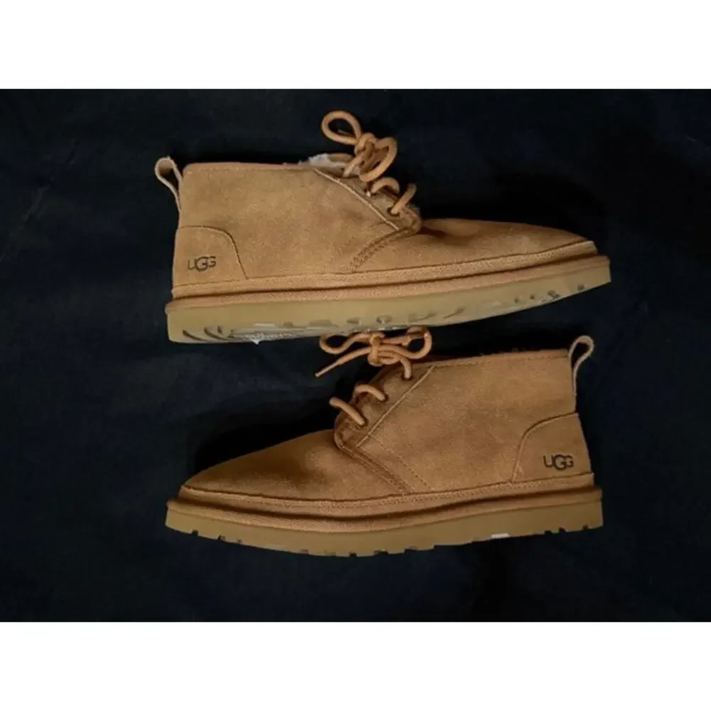 UGG Neumel Heritage Suede NEW No Tags or Box Chestnut Sze 10 Warm Comfort Chukka